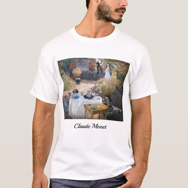 T-shirt Claude Monet - Le déjeuner, panneau décoratif (Devant)