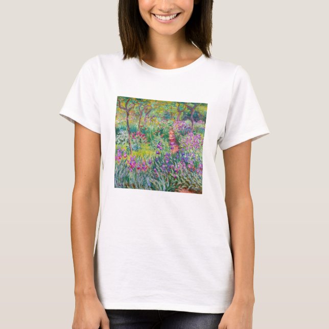 T-shirt Claude Monet - Le jardin d'Iris à Giverny (Devant)