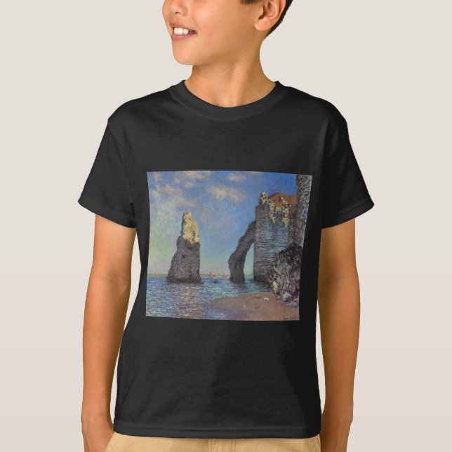 T-shirt Claude Monet - Les falaises d'Etretat 1885 (Devant)