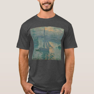 T-shirt Claude Monet - Lever de soleil (Marine)