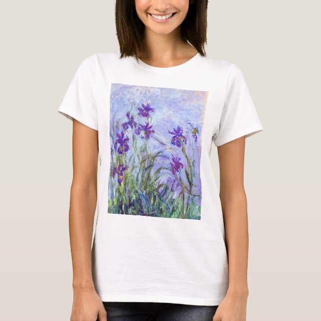 T-shirt Claude Monet - Lilac Irises / Iris Mauves (Devant)