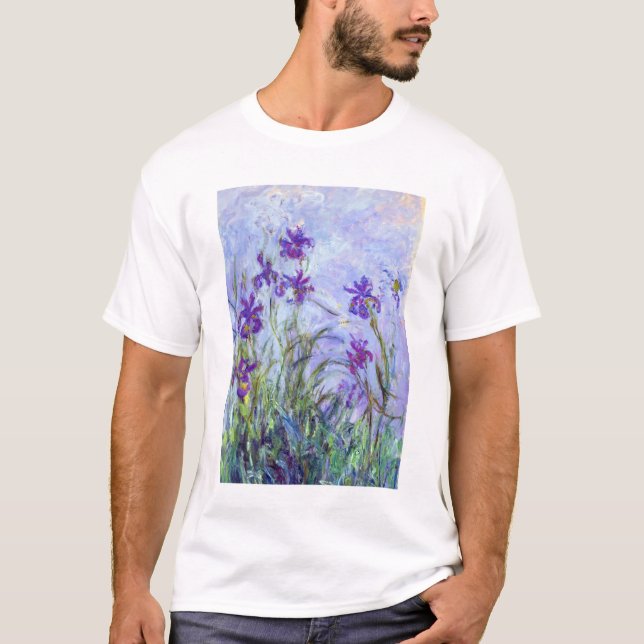 T-shirt Claude Monet - Lilac Irises / Iris Mauves (Devant)
