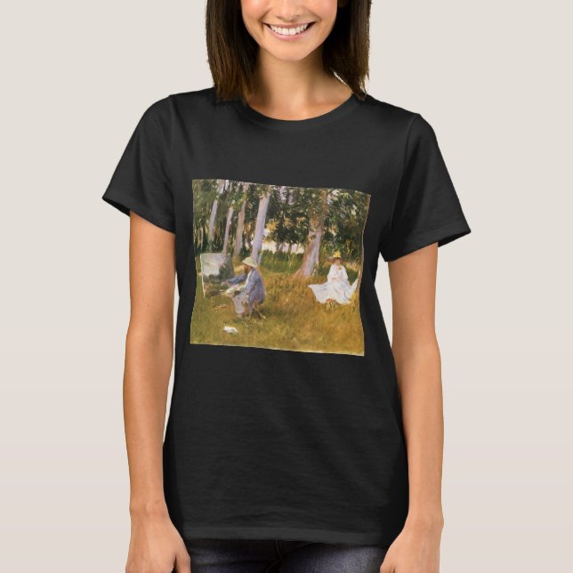 T-shirt Claude Monet Painting, Edge of a Wood par Sargent (Devant)