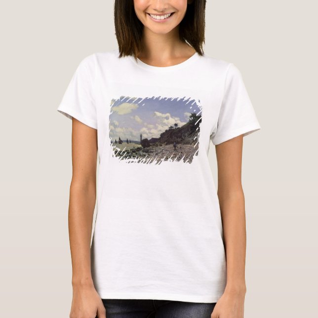 T-shirt Claude Monet | Plage à Honfleur, 1864 (Devant)