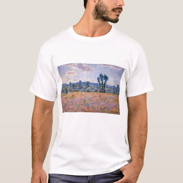 T-shirt Claude Monet - Poppy Field 1890 (Giverny) (Devant)