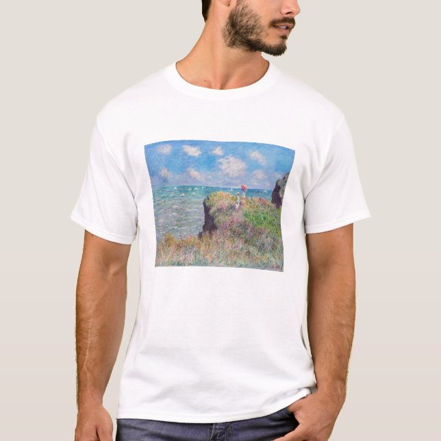 T-shirt Claude Monet - Promenade Cliff à Pourville (Devant)