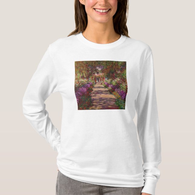 T-shirt Claude Monet | une voie dans le jardin de Monet (Devant)