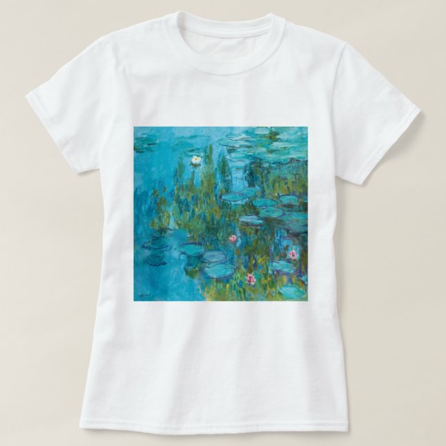 T-shirt Claude Monet Water Lilies Nymphéas GalleryHD (Design devant)