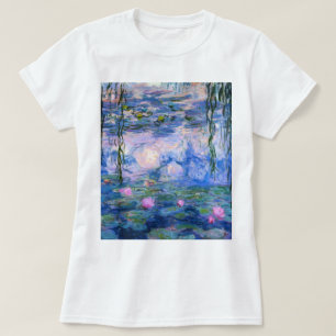 T-shirt Claude Monet Water Lys Vintage Floral HD Art