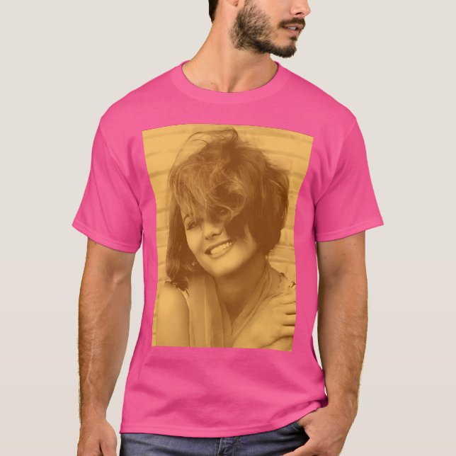 T-shirt Claudia Cardinale En Orange (Devant)