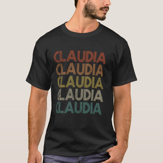 T-shirt Claudia Rétro Vintage (Devant)