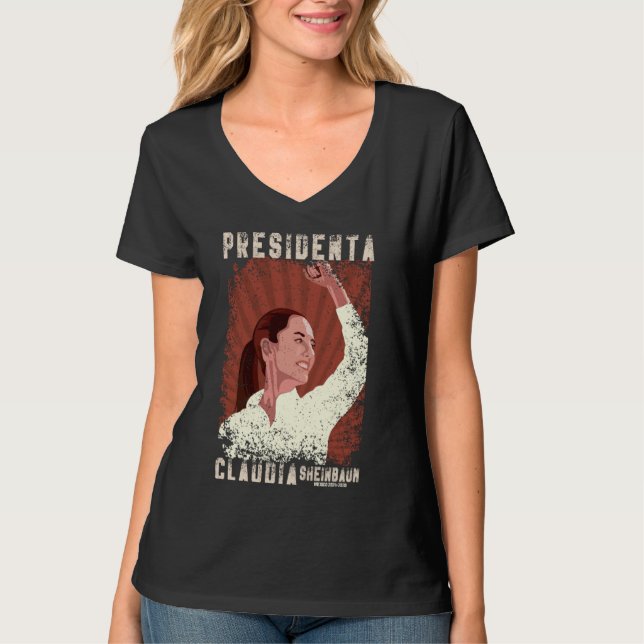 T-shirt Claudia Sheinbaum Presidenta 2024 (Devant)