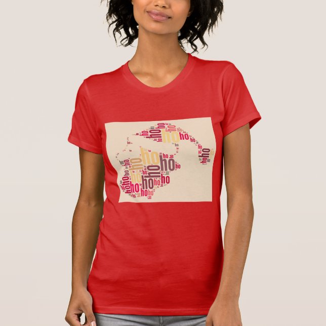 T-shirt Claus mot du Père Noël Ho Ho Ho (Devant)