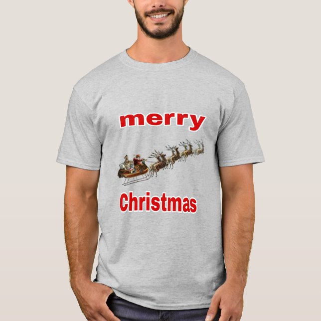 T-shirt Clause du Père Noël répandant l'amour pour la paix (Devant)