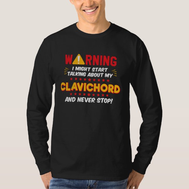 T-shirt Clavichord Player Joke Graphic (Devant)