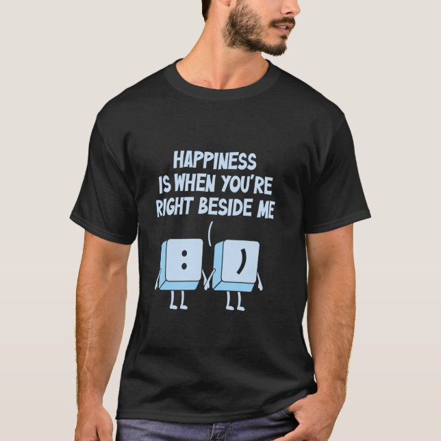 T-shirt Clavier Codeur Programmeur Ordinateur Blague Drôle (Devant)