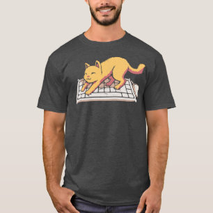 T-shirt Clavier de chat Pas d'espace personnel