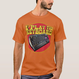 T-shirt Clavier de jeu informatique Citation drôle de joue