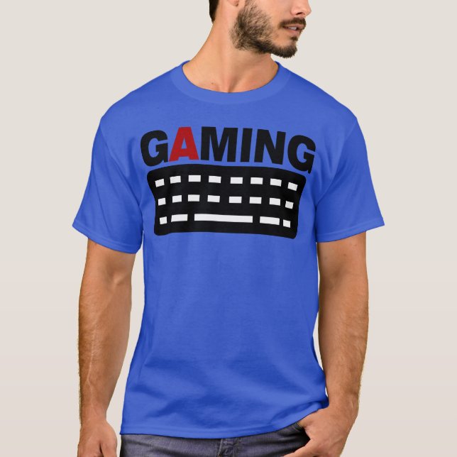 T-shirt clavier de jeu pc garçon joueur ami (Devant)