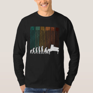T-shirt Clavier de l'orchestre de pianiste de musique d'év