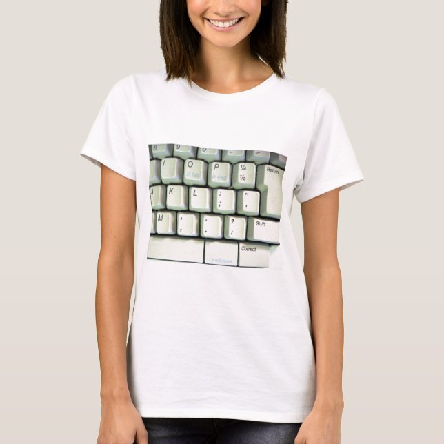 T-shirt Clavier de machine à écrire (Devant)