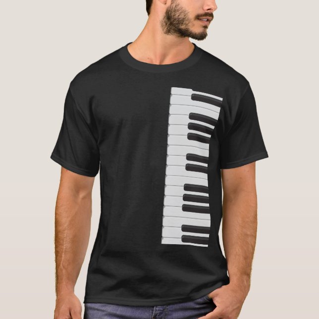 T-shirt Clavier de piano (Devant)
