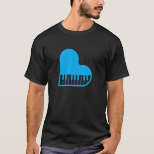 T-shirt Clavier de piano d'amour Clavier de pianiste cool