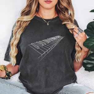 T-shirt Clavier de piano en ligne art