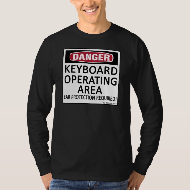 T-shirt Clavier de zone de fonctionnement (Devant)