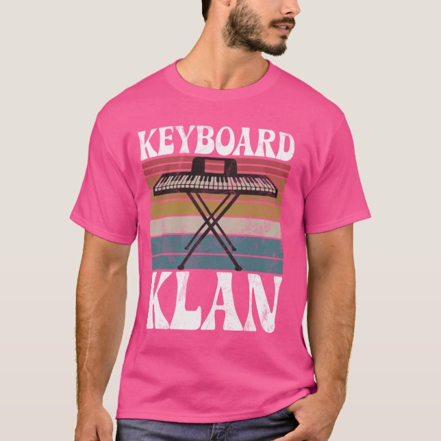 T-shirt Clavier Instrument Drôle Lecteur Bande de devis (Devant)