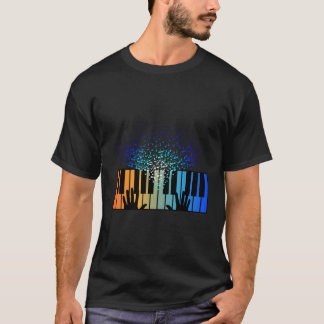 T-shirt Clavier Piano Player Musicien Clavier