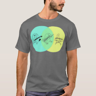 T-shirt Clavier Platypus Diagramme de Venn