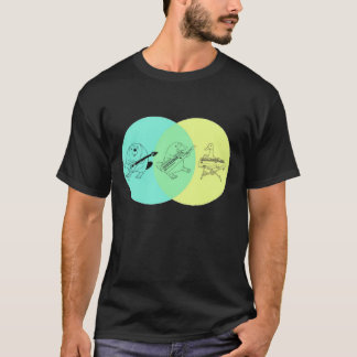 T-shirt Clavier Platypus Diagramme de Venn