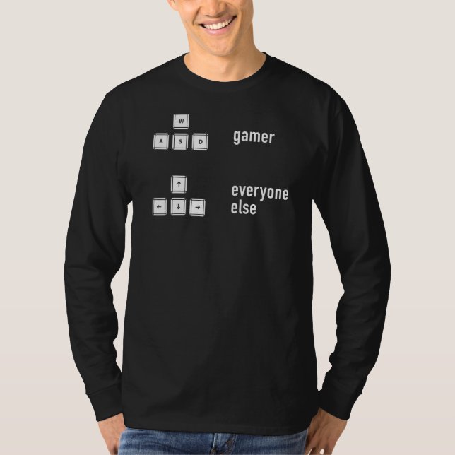 T-shirt Clavier Pour Ordinateur Waser Nerd Et Vidéo Pc G (Devant)