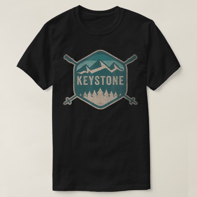 T-shirt Clavier vintage Hommes Retro Keystone (Design devant)