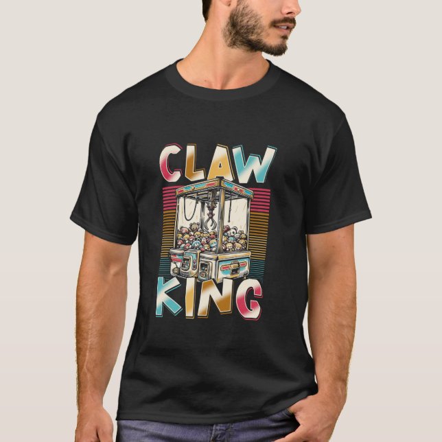 T-shirt Claw Machine Crème Jeu Claw King Long Sleeve T Sh (Devant)
