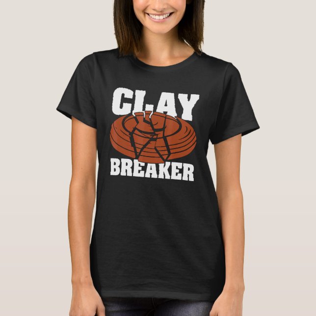 T-shirt Clay Breaker Clay Pigeon Tir Sport Cible Cla (Devant)