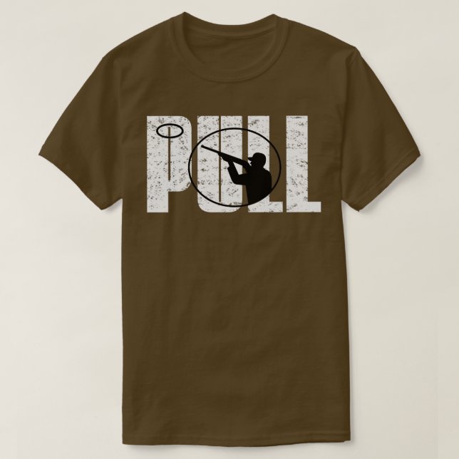 T-shirt Clay pigeon tir Clay pigeon tir PULL fun (Design devant)