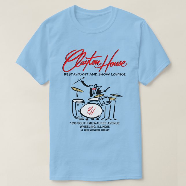 T-shirt Clayton House Restaurant et Salon de spectacle, Ro (Design devant)