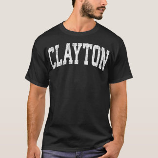 T-shirt Clayton North olina NC Sports sportifs Vintages De