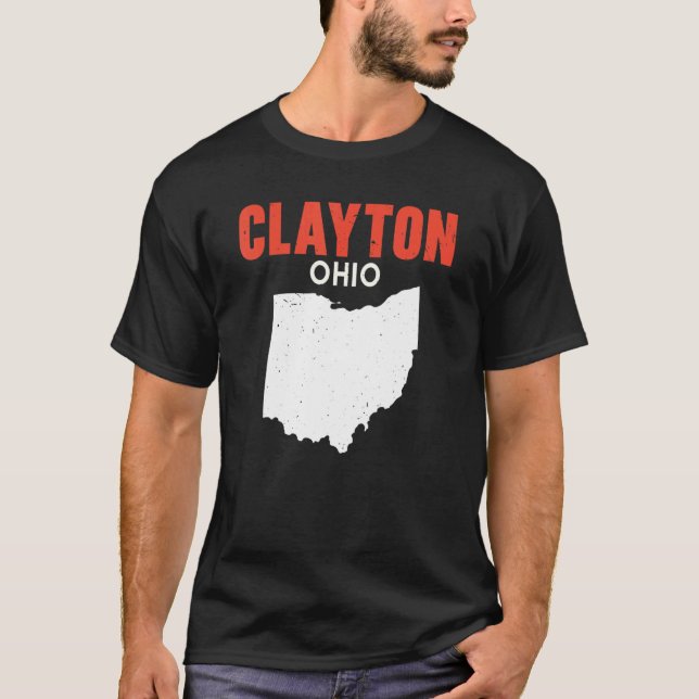 T-shirt Clayton Ohio USA State America Travel Ohioan (Devant)