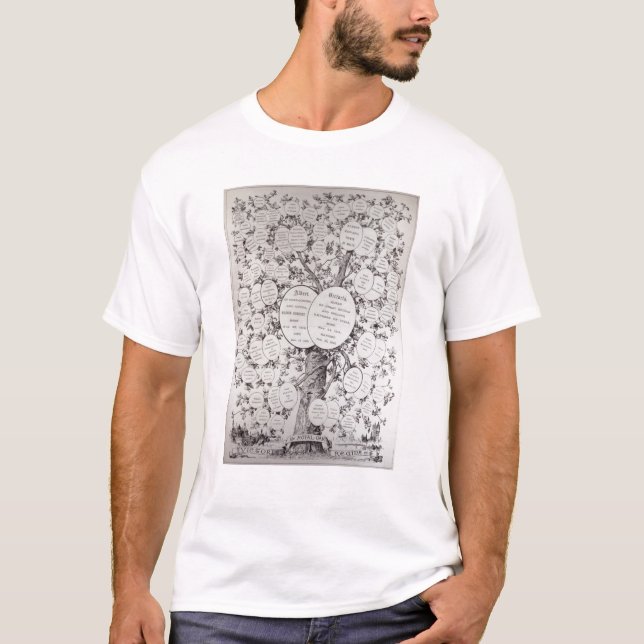 T-shirt Clé à l'arbre généalogique (Devant)