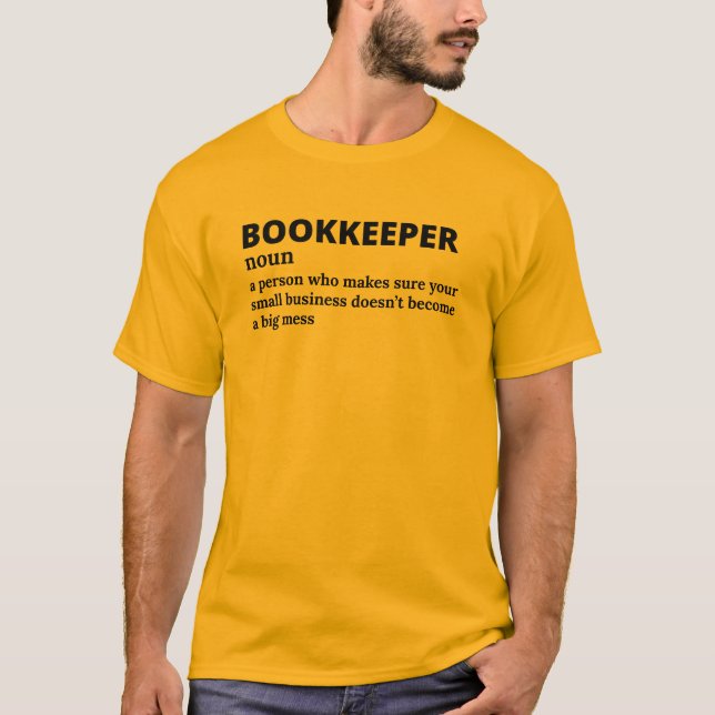 T-shirt Clé Bookkeeper Pro Definition Tee (Devant)