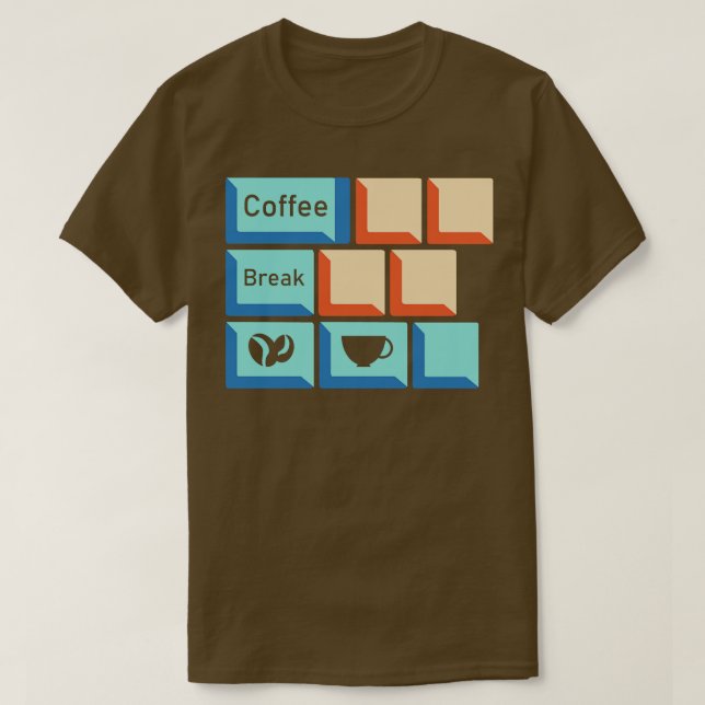 T-shirt Clé Clé Clé Clé Caffeine Lover Relatable (Design devant)