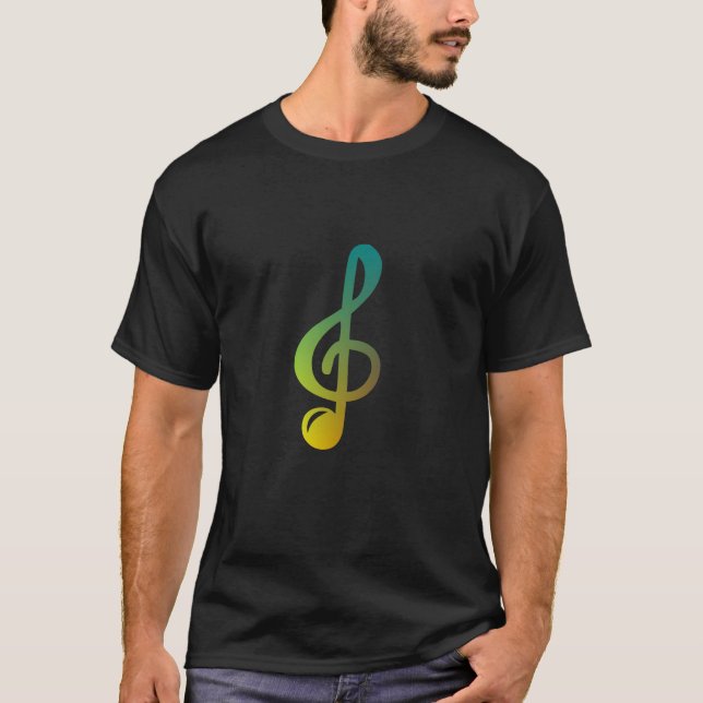 T-shirt Clé de musique (Devant)