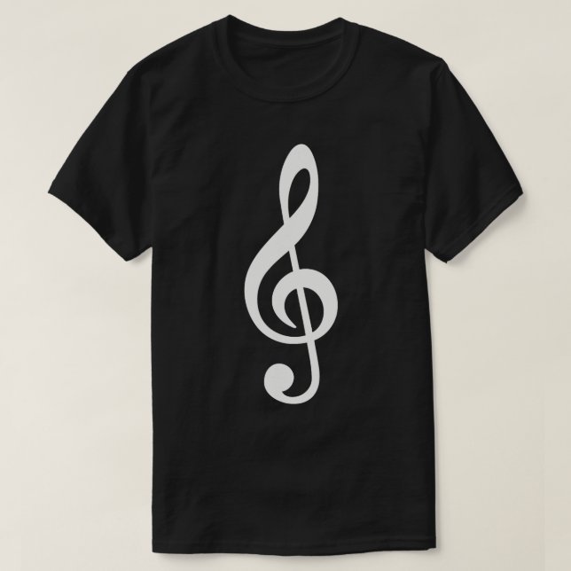T-shirt Clé de note de musique (Design devant)