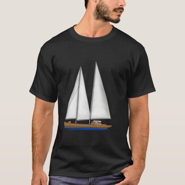 T-shirt Clé de voile Largo Florida Keys Beach 2 côtés (Devant)