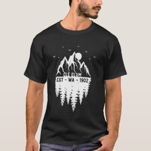 T-shirt Cle Elum Washington Fondé en 1902 Montagnes Gif