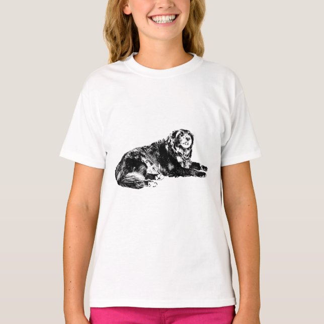 T-shirt Clean Outline Chien Teg with Fall Energy (Devant)