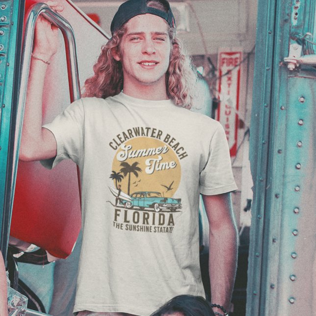 T-shirt ClearWater Beach Florida Summer Time (Créateur téléchargé)